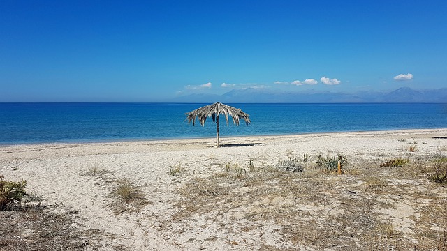 Empty Beach Corfu