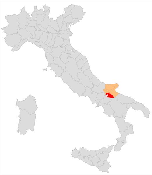 Bovino Puglia Location