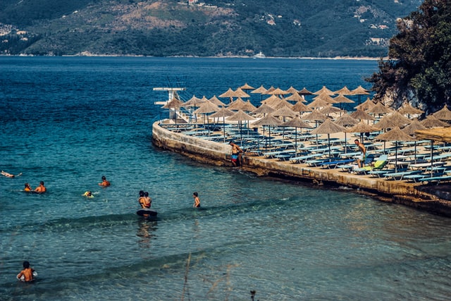 Saramda Beach Town in Albania