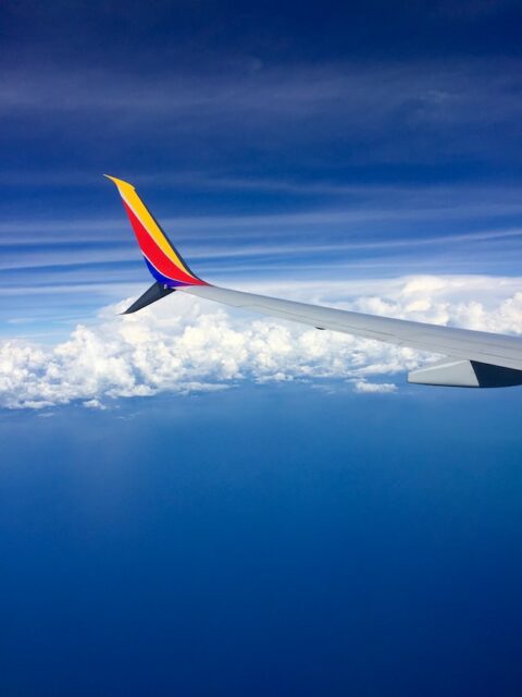 Southwest Airlines in flight