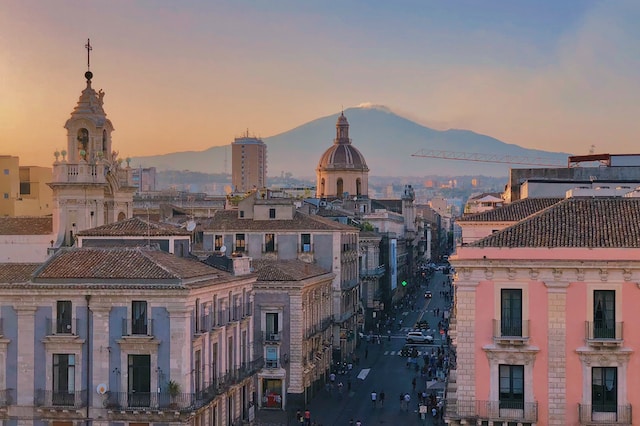 Catania with Etna